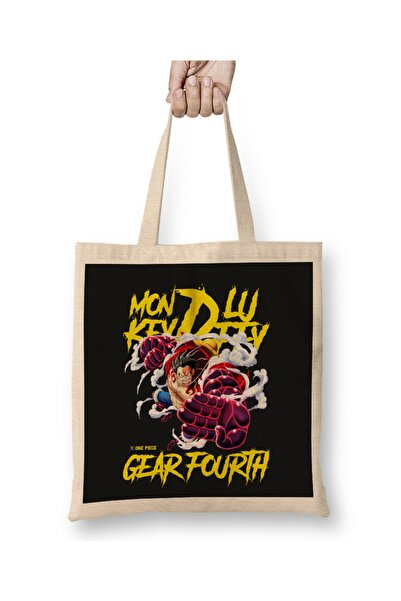 Baskı Dükkanı Anime Monkey D Luffy Gear Cloth Torba Long Sa ručkom