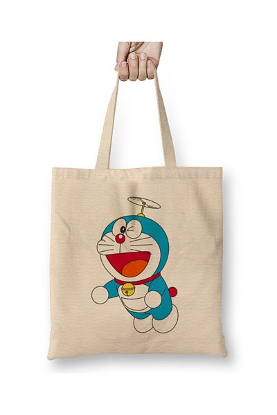 Baskı Dükkanı Geantă din pânză Doraemon 02 Mâner lung