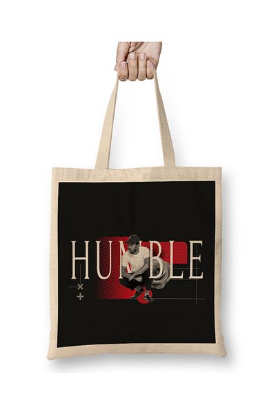 Baskı Dükkanı Rapper Humble υφασμάτινη τσάντα με μακριά λαβή