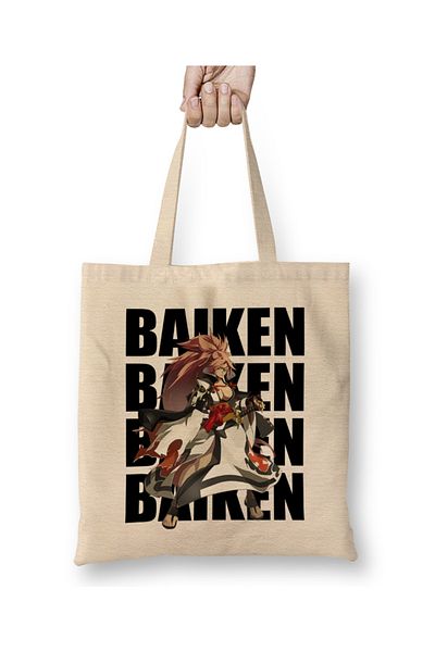 Baskı Dükkanı Baiken Guilty Gear 01 υφασμάτινη τσάντα μακριά λαβή