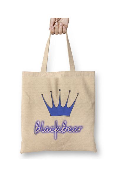 Baskı Dükkanı Υφασμάτινη τσάντα Blackbear με μακριά λαβή