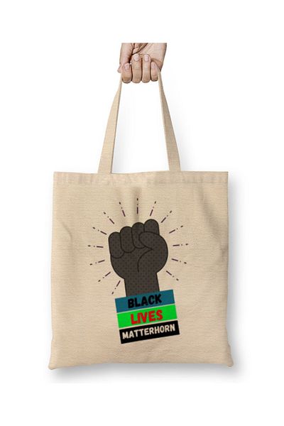 Baskı Dükkanı Geantă din pânză Black Lives Matterhorn cu mâner lung