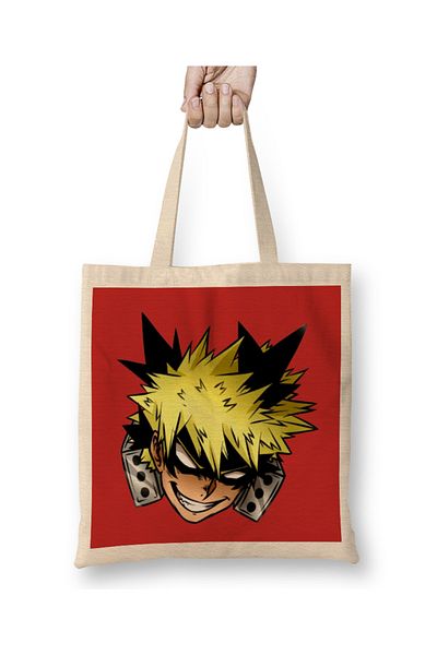 Baskı Dükkanı Bakugou Katsuki 01 υφασμάτινη τσάντα μακριά λαβή