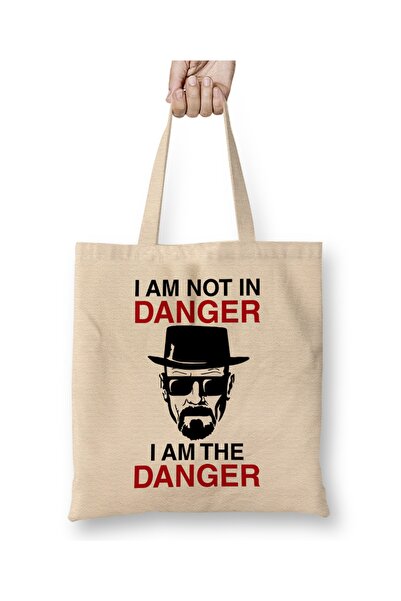 Baskı Dükkanı Breaking Bad Ja sam opasnost Tkanina Torba Duga Sa ručkom