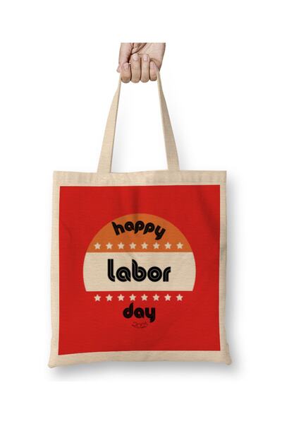 Baskı Dükkanı Srećan Dan rada 2021. Tkanina Torba Duga Sa ručkom