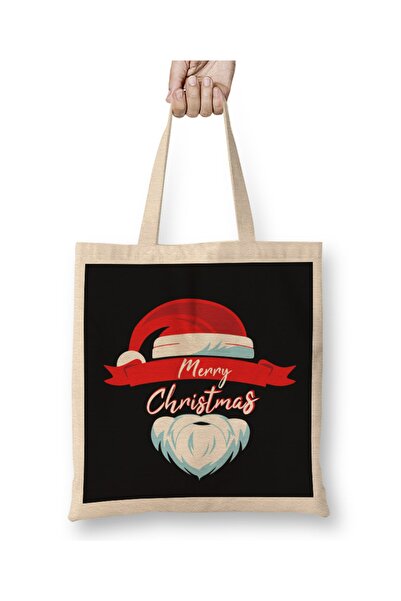 Baskı Dükkanı Новорічна концепція Merry Christmas Santa Claus тканинна сумка ...