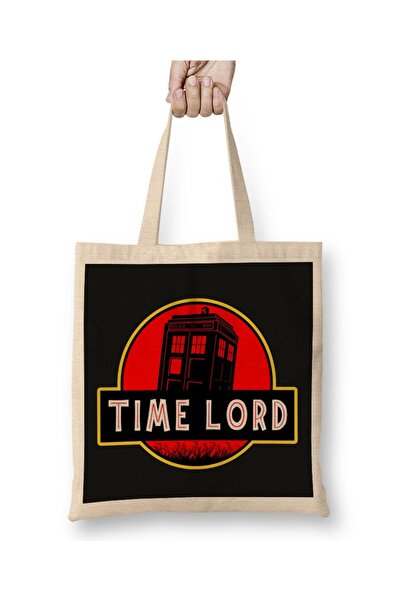 Baskı Dükkanı Dr Who Jurassic Park Vladar vremena Tkanina Torba Duga Sa ručkom