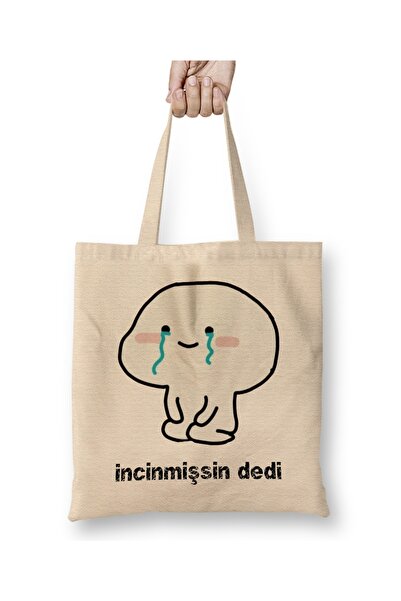 Baskı Dükkanı Šta je rekao, povređen si, rekao je, smešno 02 tkanina Torba du...