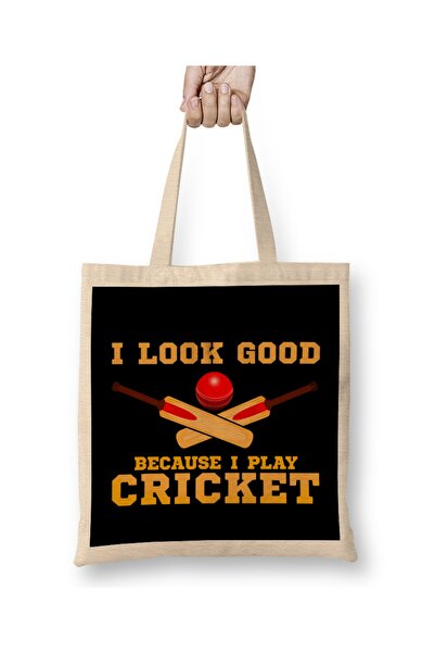 Baskı Dükkanı Izgledam dobro jer igram kriket. Zabavna majica za kriketera To...