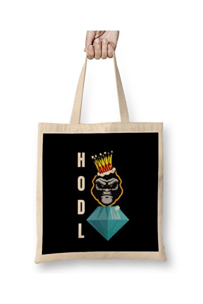 Baskı Dükkanı AMC akcije TO THE MON HODL Cloth Torba Long Sa ručkom
