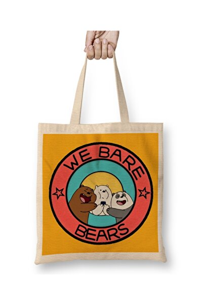 Baskı Dükkanı We Bare Bears 03 Tkanina Torba Duga Sa ručkom