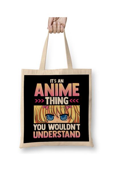 Baskı Dükkanı To je anime stvar koju ne biste razumeli Kawaii odeća Torba dug...