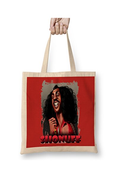 Baskı Dükkanı Geantă din pânză Smile Sho Nuff cu mâner lung