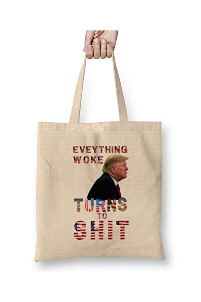 Baskı Dükkanı Sve što se probudi pretvara se u sranje Donald Trump Tkanina To...
