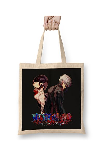 Baskı Dükkanı Tokyo Ghoul Kaneki Freak Manga Anime Tokyo Ghoul Tkanina Torba ...