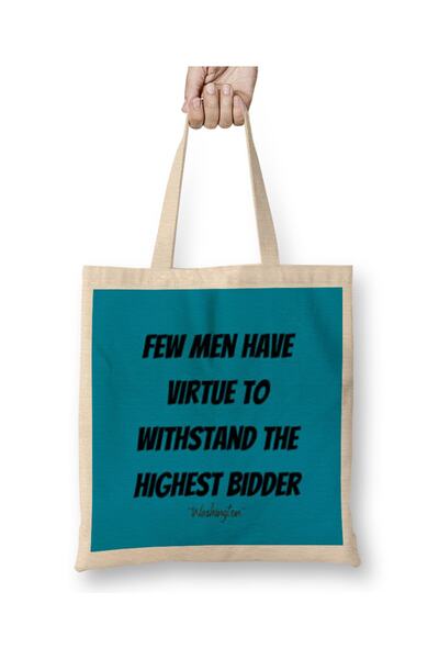 Baskı Dükkanı Džordž Vašington tkanina Torba dugačka Sa ručkom