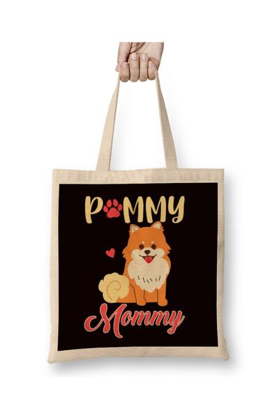 Baskı Dükkanı Pomeranac Pommy Mama Nemački Spic Poljska Pom Igračka Pas Kućni...