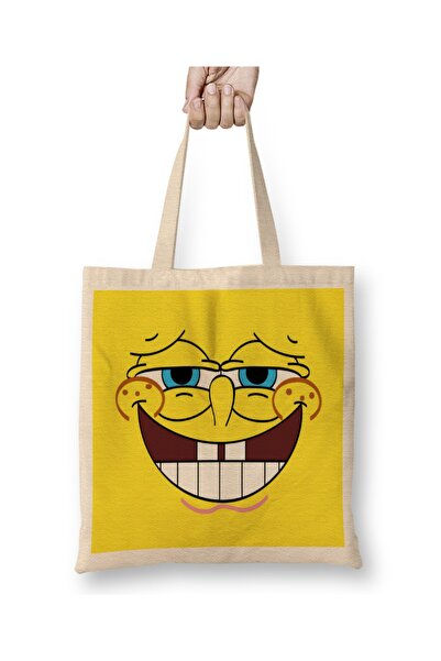 Baskı Dükkanı Spužva Bob Spužva Bob 014 Tkanina Torba Duga Sa ručkom