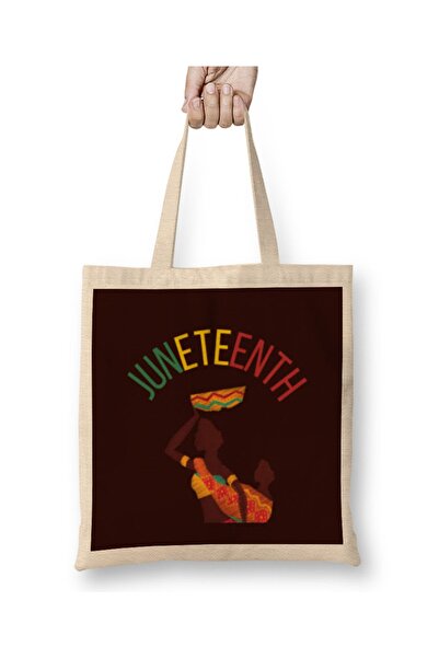 Baskı Dükkanı Juneteenth Juneteenth Juneteenth 1865 Tkanina Torba Duga Sa ručkom