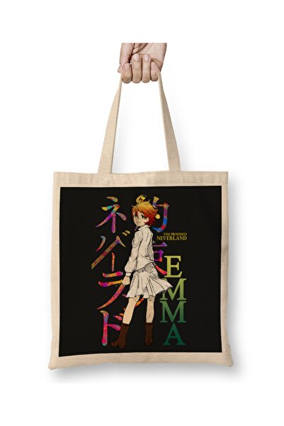 Baskı Dükkanı Yakusoku No Neverland Obećana Neverland tkanina Torba Duga Sa r...