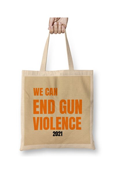 Baskı Dükkanı Nosite narandžasto, možemo okončati nasilje oružjem 2021, tkani...