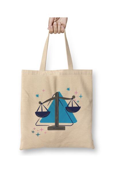 Baskı Dükkanı Zodijački simboli za Ribe Zodijački simboli Tkanina Torba Duga ...