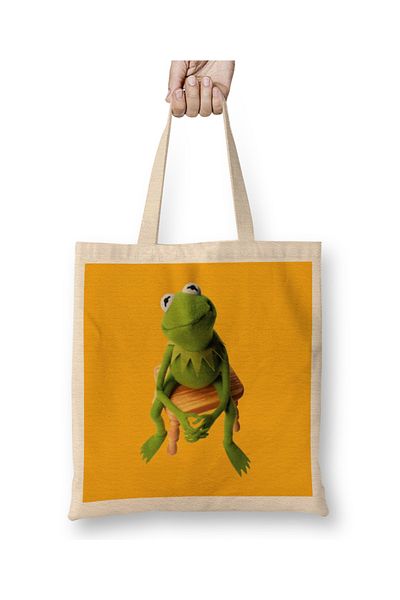 Baskı Dükkanı Υφασμάτινη τσάντα Kermit Disappointment με μακριά λαβή