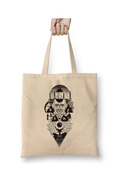 Baskı Dükkanı Pink Floyd specijalna dizajnerska tkanina Torba duga Sa ručkom