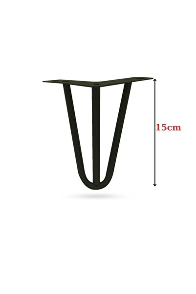 (1PC) 15cm Seagull Foot Matte Black TV Unit Console Dresser Sofa Seat Cabinet Leg