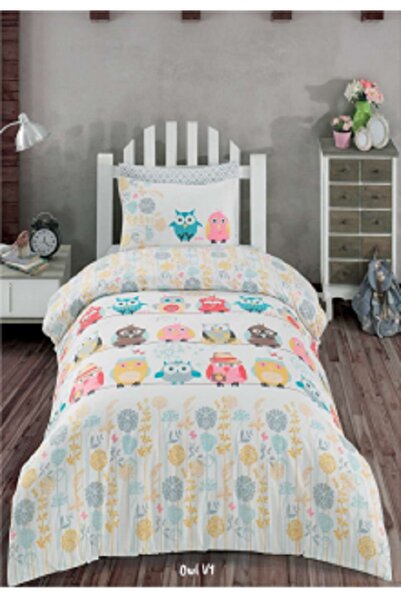 Majoli طقم غطاء لحاف مبطن فردي Ovl 4 مواسم مصنوع من نسيج قطن رانفورس بنسبة 100%