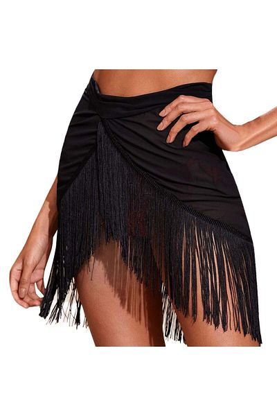 ŞAHPERA BUTİK Tassel pareo skirt