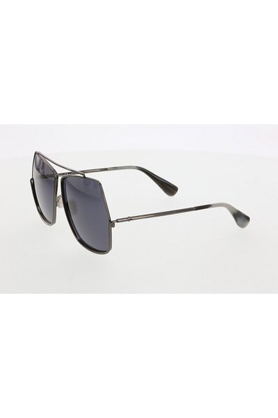 Maxmara Mm0006 64-12-135 Smoked Glass Women's Sunglasses| 2022 Season Gun Framed