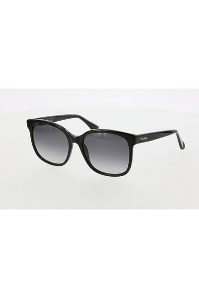 Maxmara Mm0025 57-17-140 Smoked Glass Women's Sunglasses| 2022 Season Black Framed