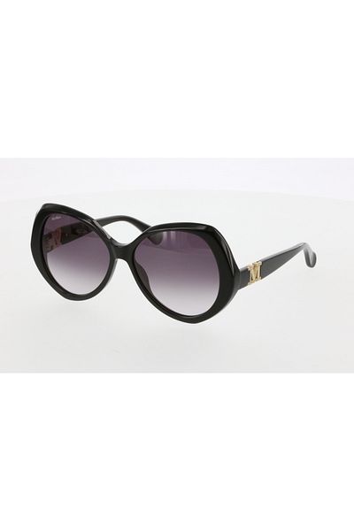 Maxmara Mm0015 59-15-140 Smoked Glass Women's Sunglasses| 2022 Season Black Framed