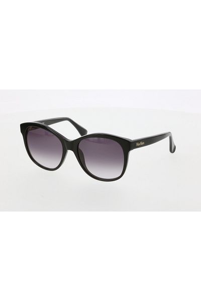 Maxmara Mm0007 56-18-140 Smoked Glass Women's Sunglasses| 2022 Season Black Framed
