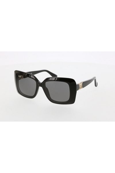 Maxmara Mm0030 54-16-140 Smoked Glass Women's Sunglasses| 2022 Season Black Framed