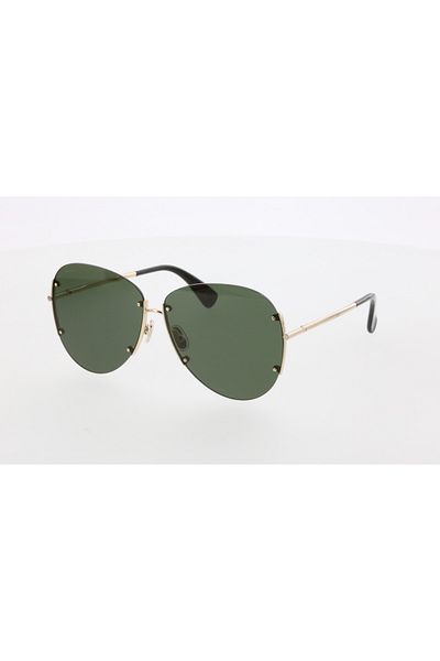 Maxmara Mm0001 62-12-135 Green Glass Women's Sunglasses| 2022 Season Yellow Framed