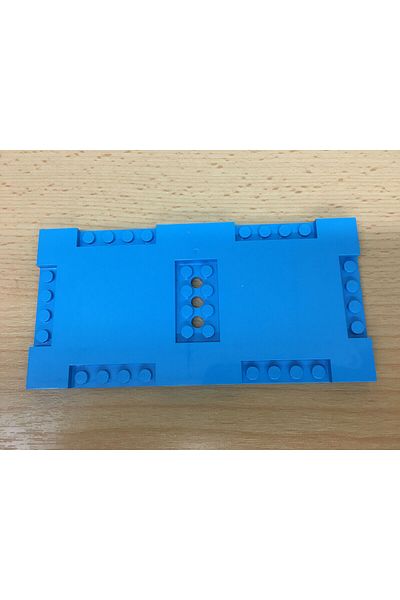 LEGO Accessory MOC Custom City City 8 x 16 Plate Dark Azure Flat Baseplate Blue Base Brick 1pc