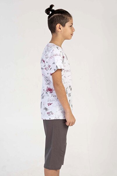 VİENETTA Set de pijamale capris cu maneca scurta pentru baieti