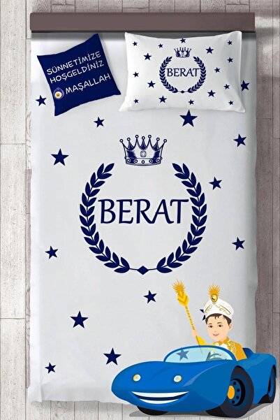 bebek_iklimi Isimli Sünnet Yatak Örtüsü - Yastık Kılıfı - Kırlent Kılıfı (DESEN 16)