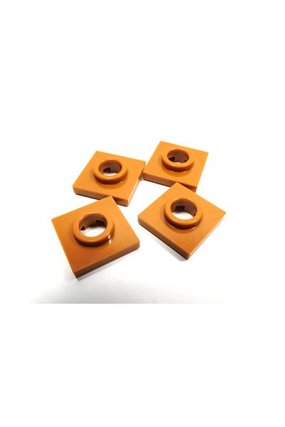 LEGO 4 Pcs Square Bottom Dark Orange Brick - Custom Accessory Turntable 2 X 2 Plate