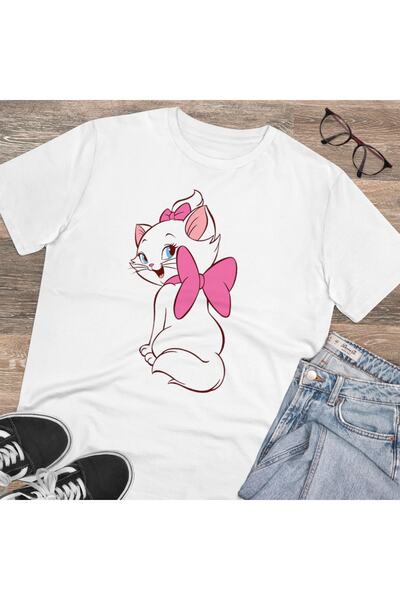 LADİJİTAL BASKI ÇÖZÜMLERİ Šareno i belo mačka cik Štampano Deca T-shirt