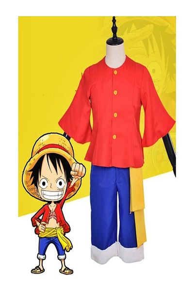 GALAXYBUTIQUE Anime One Piece Luffy Cosplay Costume