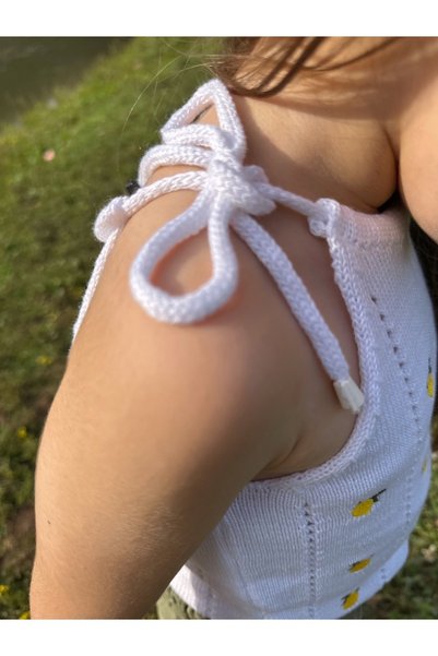 EYC BABY Lemon Embroidered Knitwear Blouse