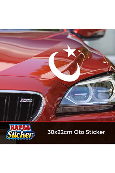 Hafsa Ticaret Kaput Sticker Türk Bayrağı Etiketi 30x22cm
