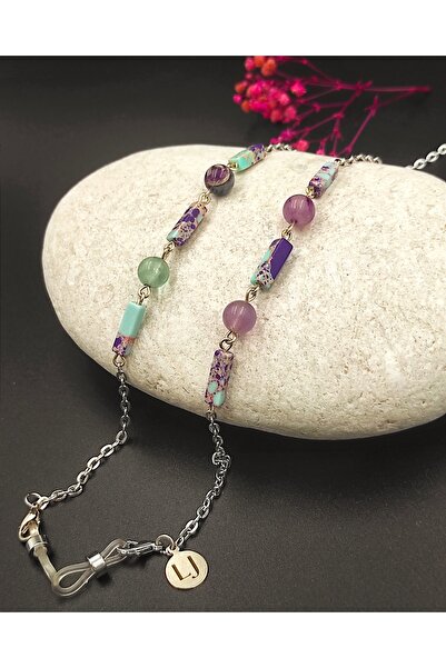 LightCrop سلسلة نظارات بتصميم فلوريت من الأحجار الكريمة الطبيعية 8 مم وVaricite