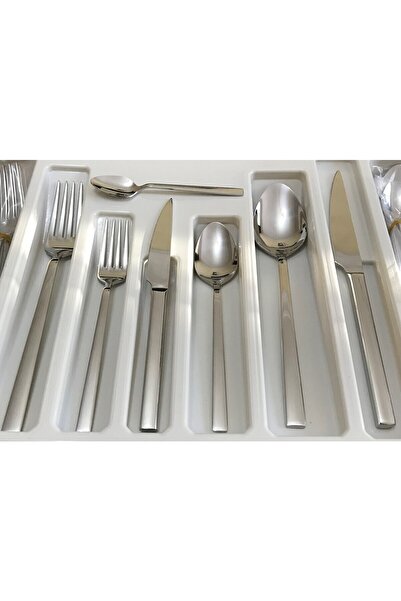 Kardelen ÇUBUK 84 PIECES 10.OO MM KNIFE, SPOON FORK SET FOR 12 PEOPLE