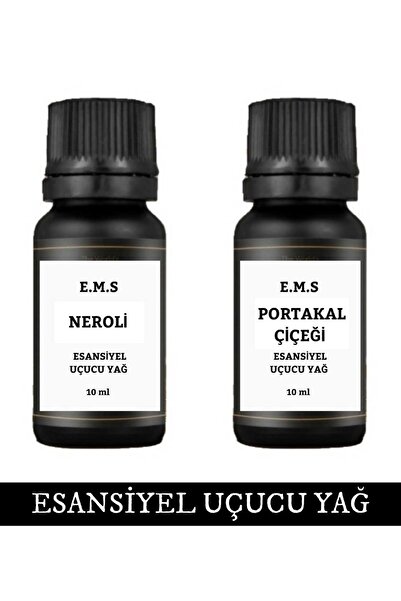 E.M.S AVM Neroli (PORTAKAL ÇİÇEĞİ)& Portakal Esansiyel Uçucu Yağ Buhurdanlık Yağı Difüzör Esansı Oda Kokusu