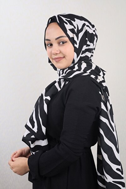 pamuk ipek شال جاز ميو منقوش - نمط-01 - لون-10 -87
