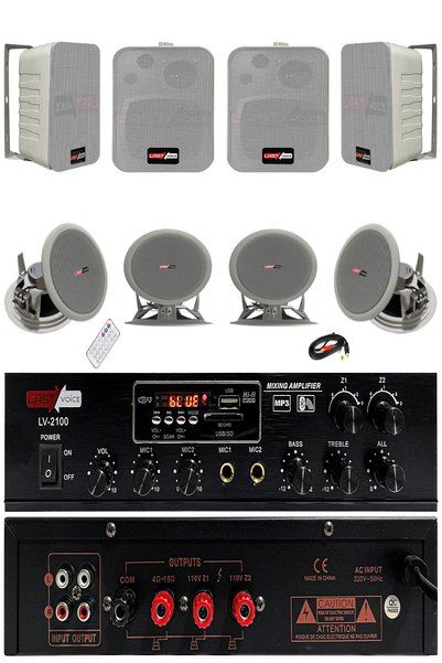 Lastvoice Double Paket-3 Anfili Duvar ve Tavan Hoparlör Seti